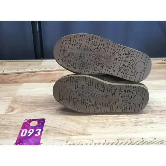 Bearpaw Bootie Youth 1 Brown Suede Pull On Mid-Calf Round Toe Outdoor Boots - Picture 6 of 9